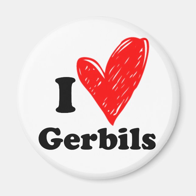 I kärlek Gerbils Magnet (Framsidan)