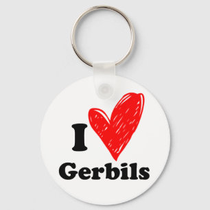 I kärlek Gerbils Nyckelring