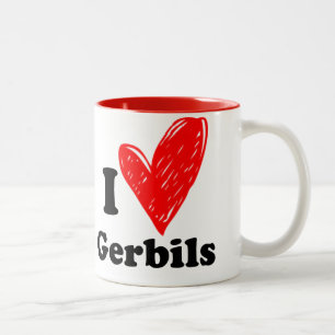 I kärlek Gerbils Två-Tonad Mugg