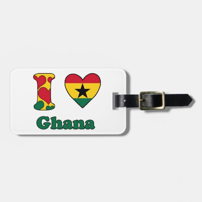 I kärlek Ghana Bagagebricka (Horisontell Framsida)