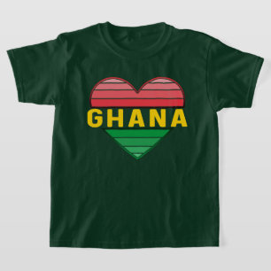 I Kärlek Ghana, Ghanaian Heart T Shirt
