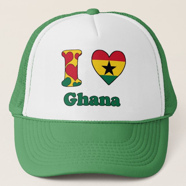 I kärlek Ghana Truckerkeps (Framsida)