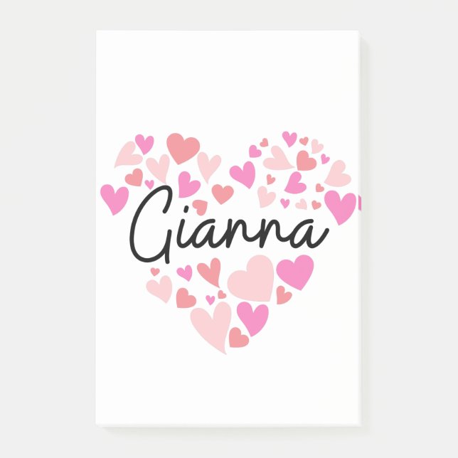 I kärlek Gianna Post-it Block (Framsida)