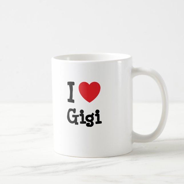 I kärlek Gigi hjärta T-Shirt Kaffemugg (Höger)