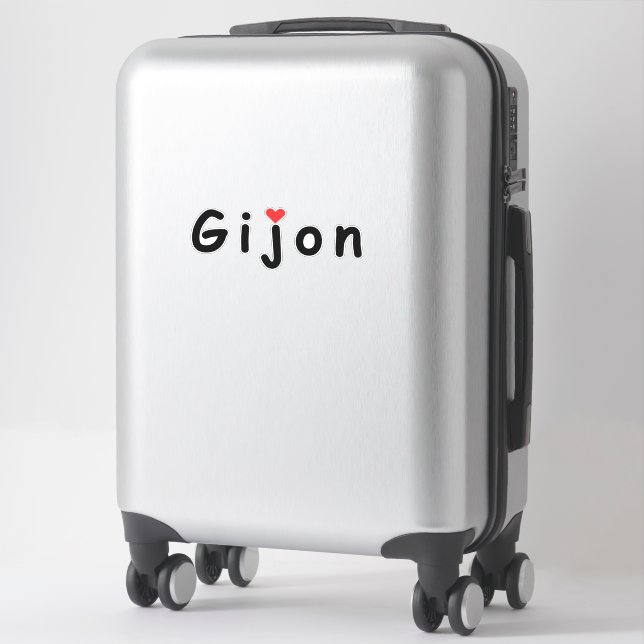 I kärlek Gijon Klistermärken (Resväska)