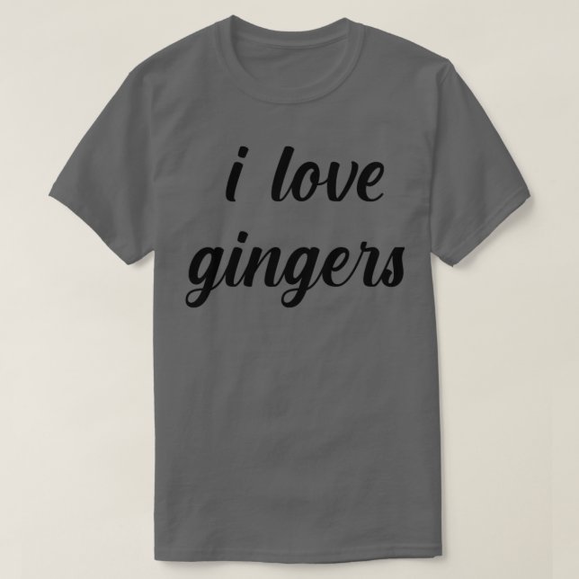 I Kärlek Gingers T Shirt (Design framsida)