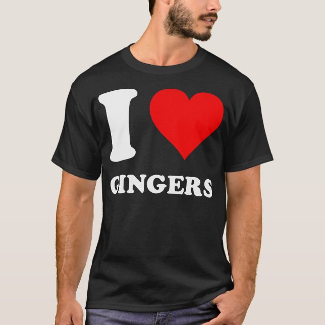 I Kärlek Gingers T Shirt (Framsida)