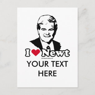 I Kärlek Gingrich Vykort