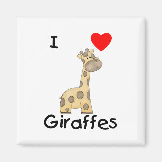 I Kärlek Giraffes (2) Magnet