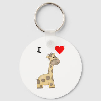 I Kärlek Giraffes (3) Nyckelring