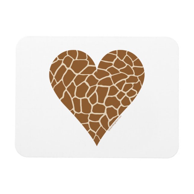 I Kärlek Giraffes Magnet (Horisontell)