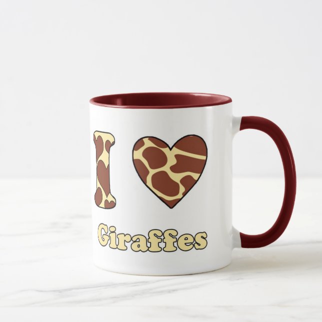 I kärlek giraffes mugg (Höger)