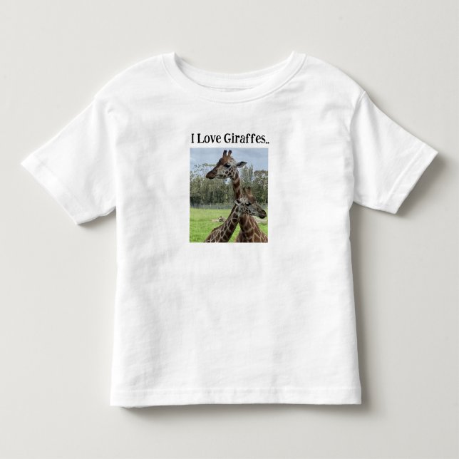 I kärlek Giraffes T Shirt (Framsida)