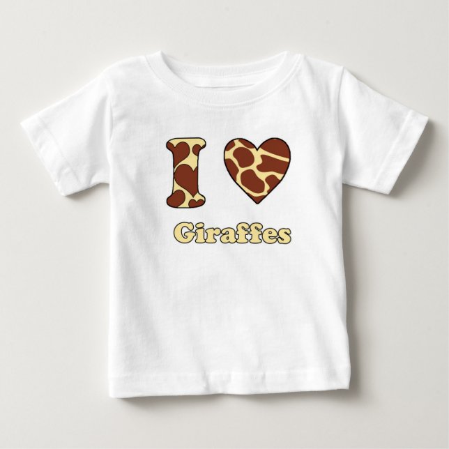 I kärlek Giraffes Tee Shirt (Framsida)