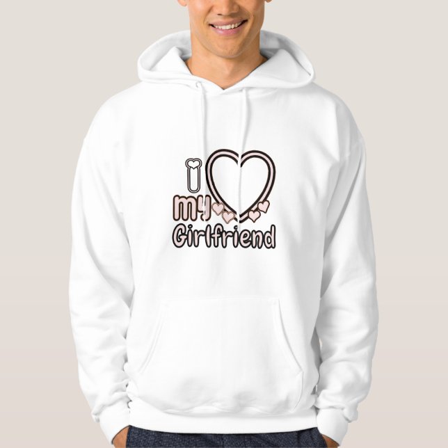 I Kärlek Girlkompis Anpassningsbar Hoodie (Framsida)