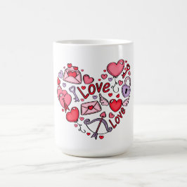 i kärlek Glad Alla hjärtans dag Kaffemugg