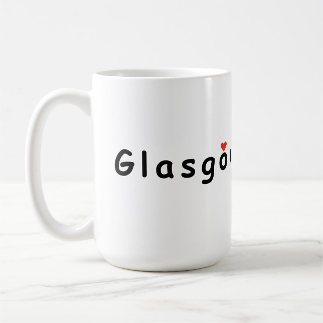 I kärlek Glasgow Kaffemugg (Vänster)