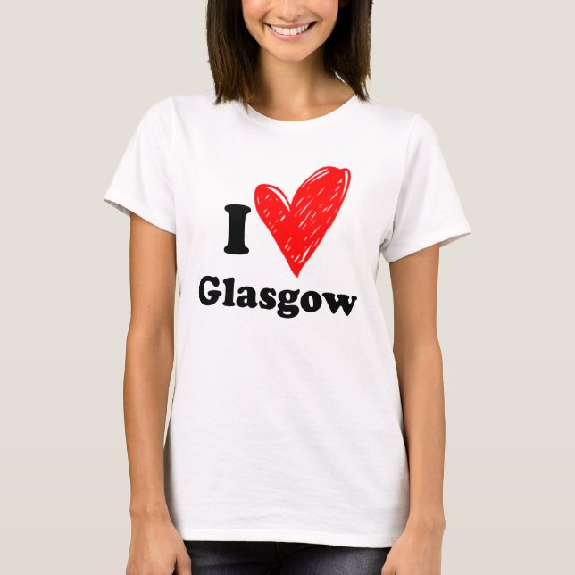 I kärlek Glasgow T Shirt (Framsida)