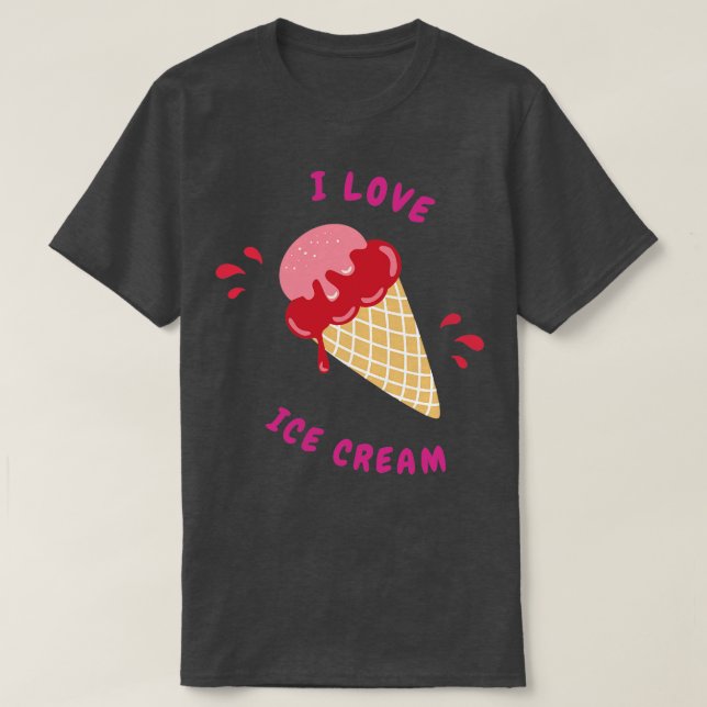 I kärlek glass 1 t shirt (Design framsida)