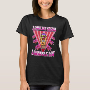 I kärlek glass kräma en våffelmassa Pullover Hoodi T Shirt