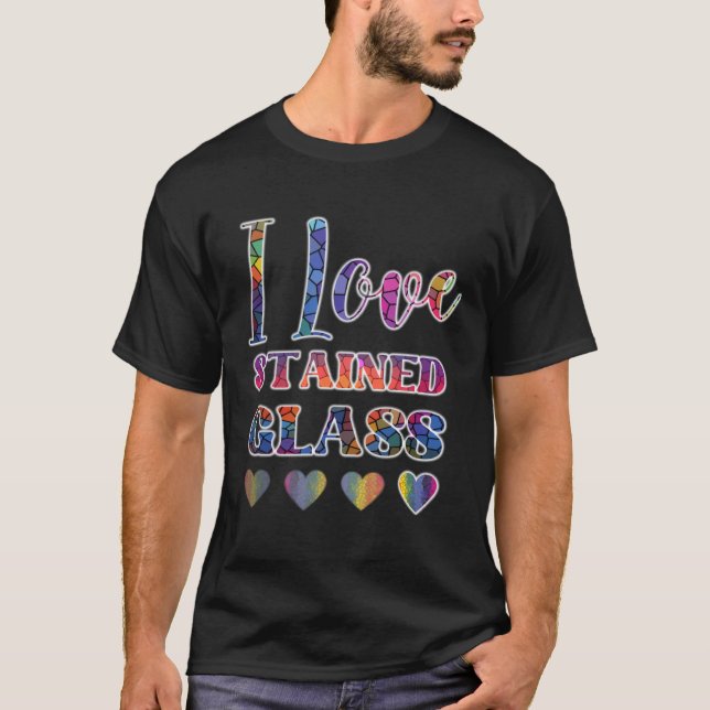 I Kärlek-glasskikt T Shirt (Framsida)