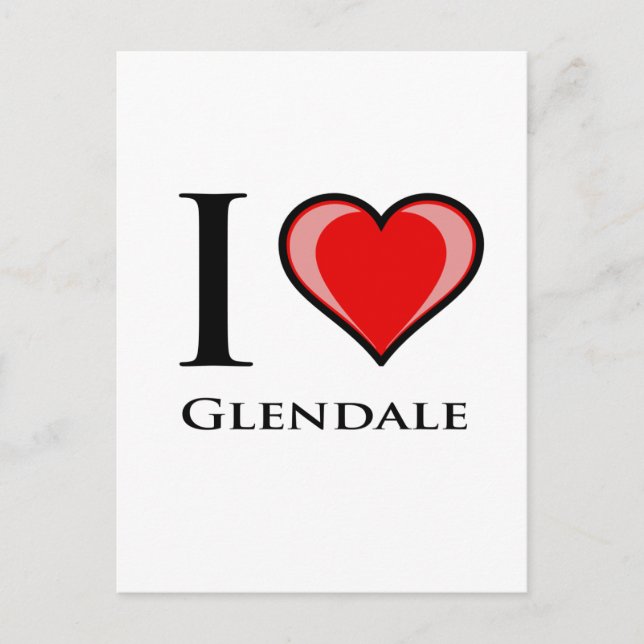 I Kärlek Glendale Vykort (Framsida)