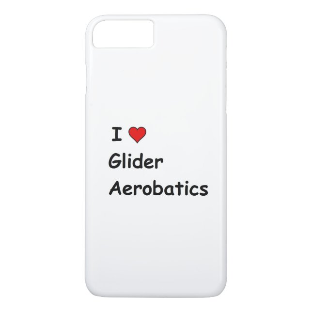 I Kärlek Glider Aerobatics Case-Mate iPhone Skal (Baksida)