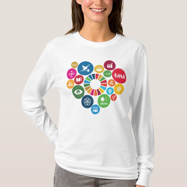 I Kärlek: Globala mål för hållbar utveckling T Shirt (Framsida)