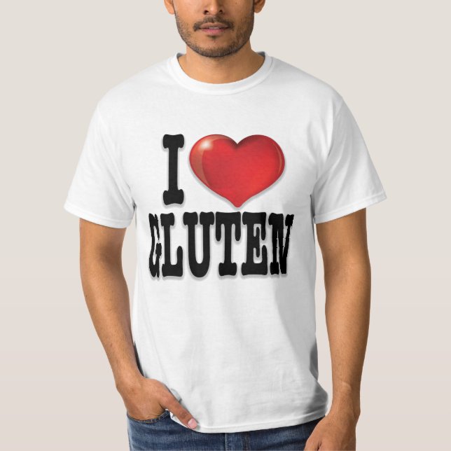 I KÄRLEK GLUTEN (Ljusversion) T Shirt (Framsida)