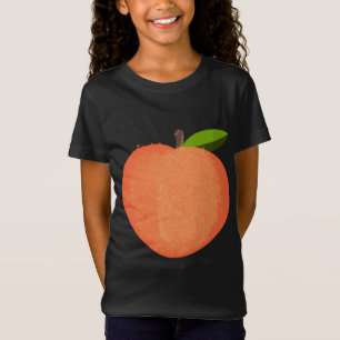I kärlek - gnistra peach på bröstet - summa t shirt