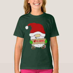 I Kärlek Gnome-jul T Shirt
