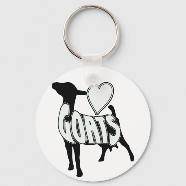 I KÄRLEK GOATS LOGOTYP ICON NYCKELRING (Framsida)