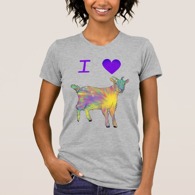 I kärlek Goats Slogan T Shirt (Framsida)