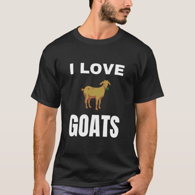 I kärlek Goats T Shirt (Framsida)