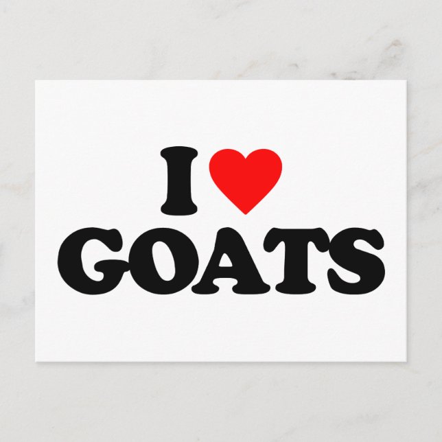 I KÄRLEK GOATS VYKORT (Framsida)