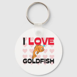 I Kärlek Goldfish Nyckelring