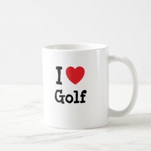 I kärlek Golf anpassningsbar personlig Kaffemugg
