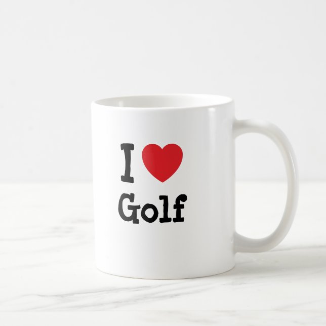 I kärlek Golf anpassningsbar personlig Kaffemugg (Höger)