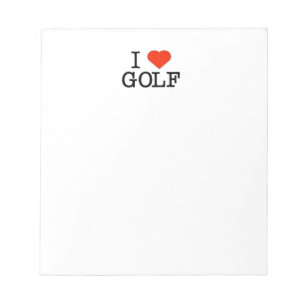 I Kärlek Golf Anteckningsblock