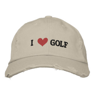 "I KÄRLEK GOLF" BASEBALL CAP BRODERAD KEPS