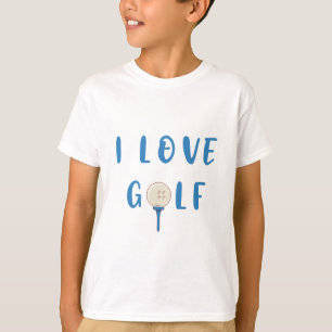 I Kärlek Golf // Cute Kids Golf Sport T Shirt