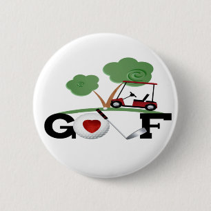 I Kärlek Golf Knapp