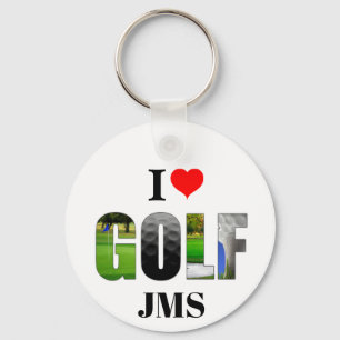 I Kärlek Golf Monogram Nyckelring