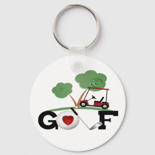 I Kärlek Golf Nyckelring