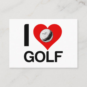 I KÄRLEK GOLF VISITKORT