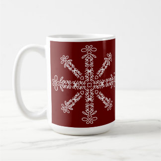 I kärlek Gömde du Ord Kaffemugg