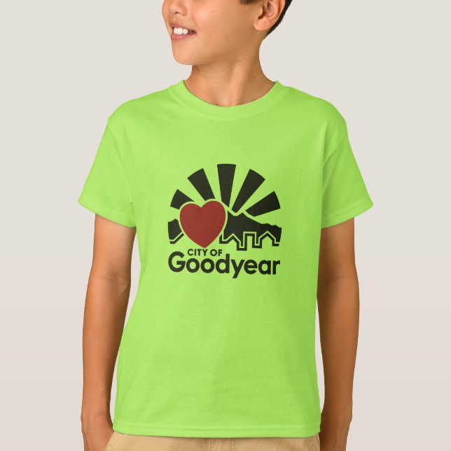 I Kärlek Goodyear T-Shirt for Boys (Framsida)