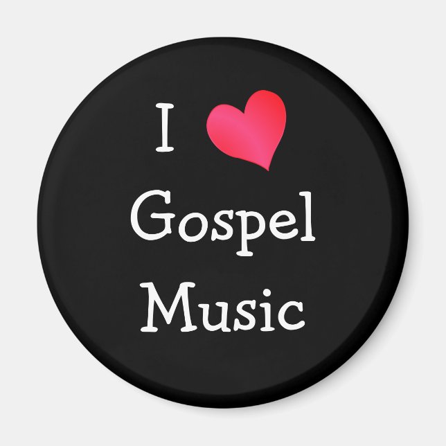 I Kärlek Gospel Music Magnet (Framsidan)