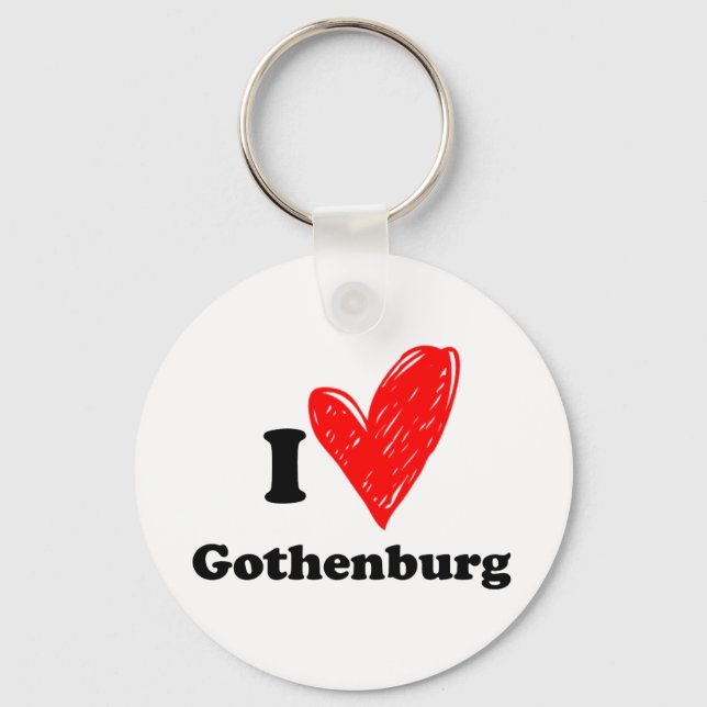 I Kärlek Göteborg Nyckelring (Framsida)