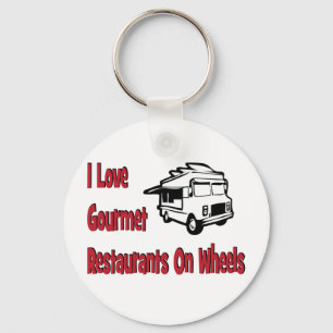 I kärlek gourmet-restauranger på hjul nyckelring